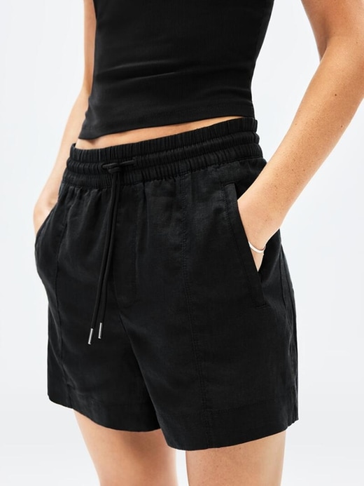 Image number 1 showing, Retreat Linen Mid Rise Short