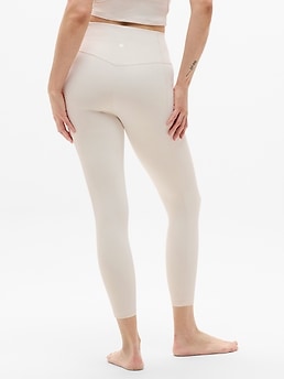 Salutation Stash High Rise 7/8 Legging - Beige - image 3
