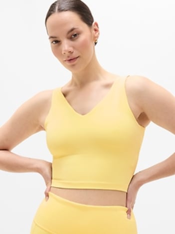 Transcend V-Neck Crop Sports Bra A-C