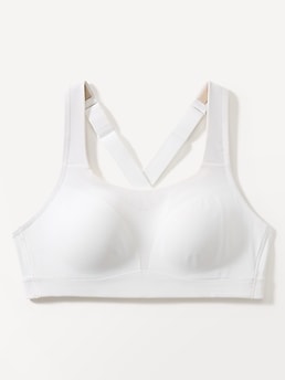 Speed Run High Support Sports Bra - White - image 3