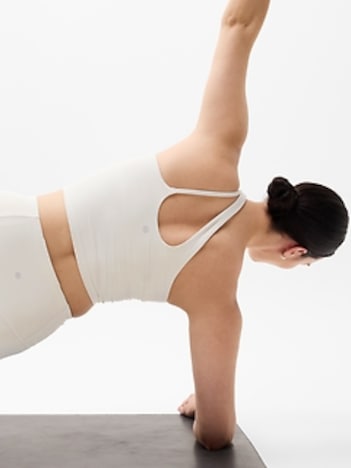 Transcend Asymmetrical Crop Sports Bra
