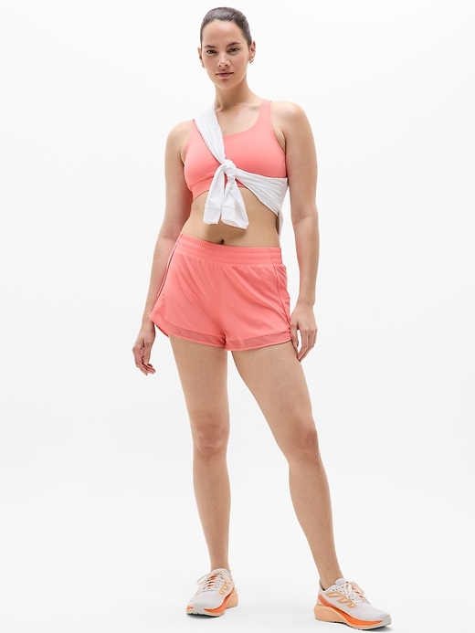 Image number 7 showing, Mesh Racer Run Mid Rise 4 Short
