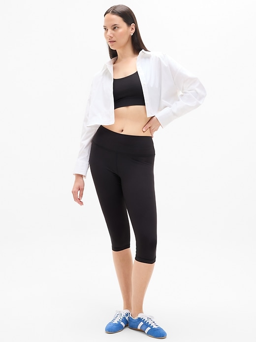 Image number 5 showing, Midday Ultra Cropped Poplin Shirt