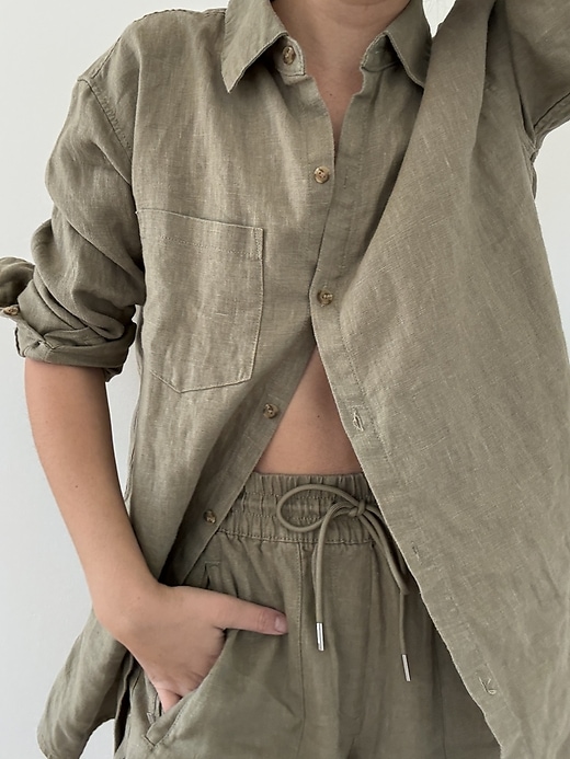 Image number 2 showing, Retreat Linen Top
