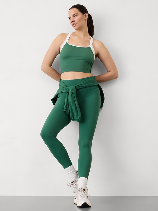 Image number 7 showing, Aurora Seamless Crop Rib Strappy Tank