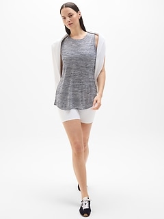 Athleta Breezy Tank - Multi (Navy Stripe)