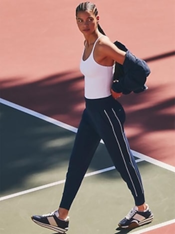 Venice High Rise Track Stripe Jogger
