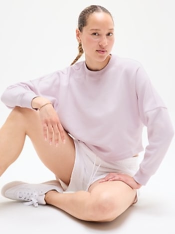 Forever Fleece Dolman Crop Sweatshirt