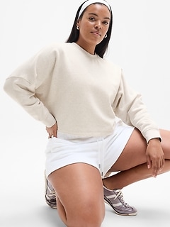 Forever Fleece Dolman Crop Sweatshirt