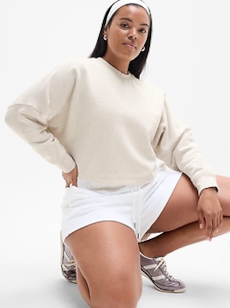 Forever Fleece Dolman Crop Sweatshirt