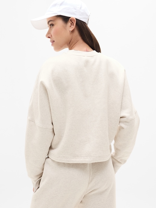 Image number 4 showing, Forever Fleece Dolman Crop Sweatshirt
