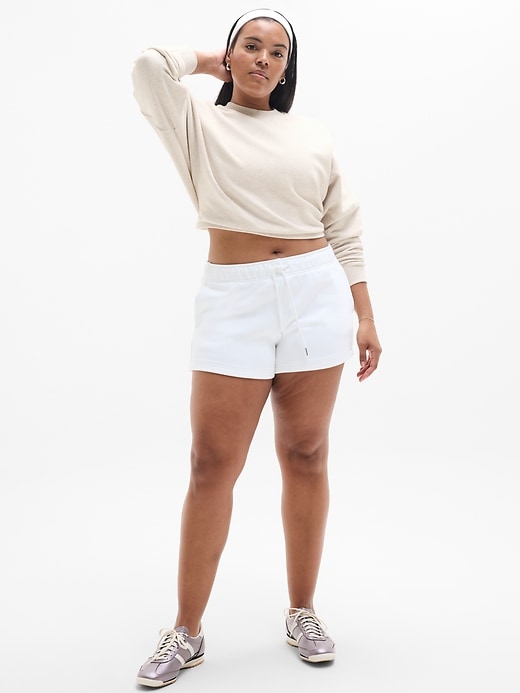 Image number 2 showing, Forever Fleece Dolman Crop Sweatshirt