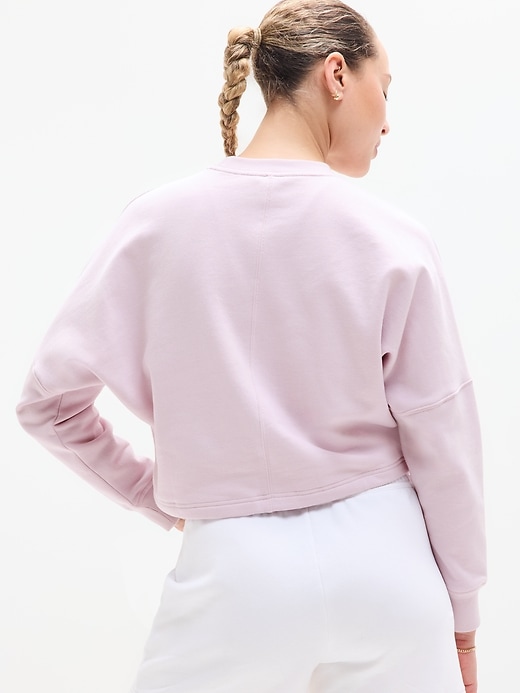 Image number 5 showing, Forever Fleece Dolman Crop Sweatshirt