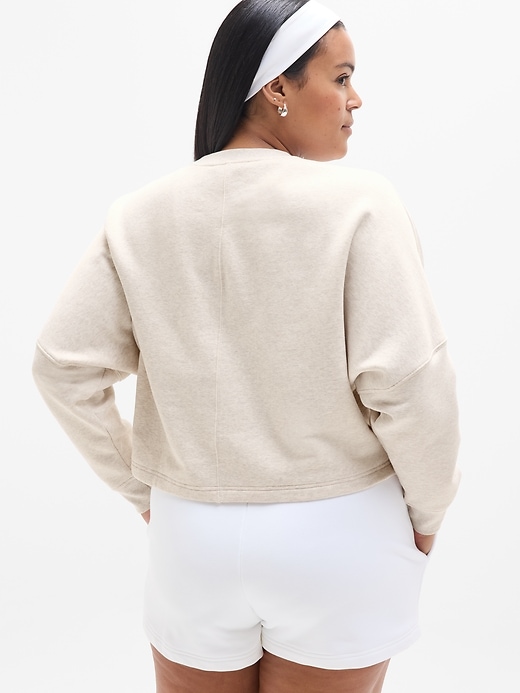 Image number 5 showing, Forever Fleece Dolman Crop Sweatshirt