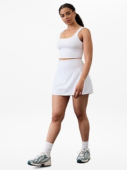 Salutation Stash High Rise 14.5" Skort - White - image 5