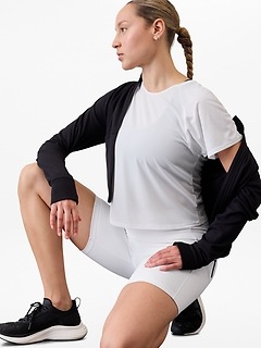 Grid Knit Tee - White - View 25