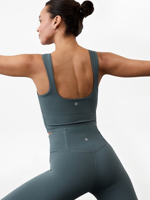 Image number 2 showing, Transcend Square Neck Crop Sports Bra A-C