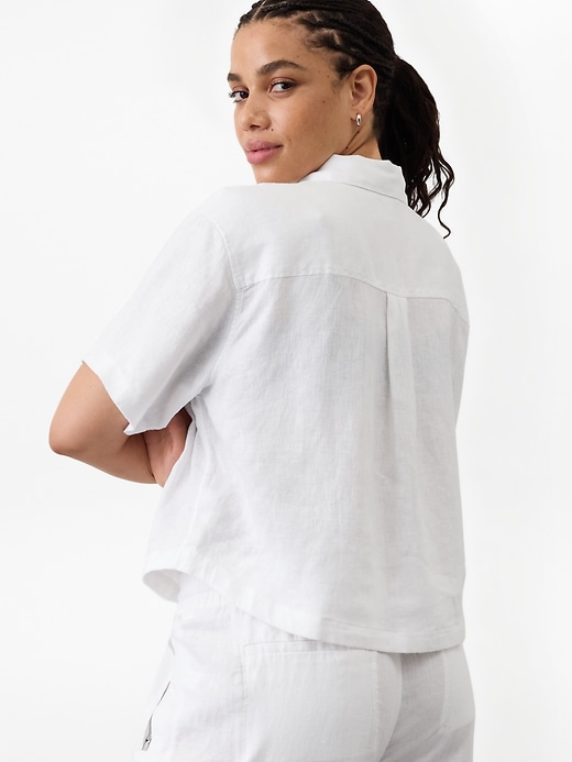 Image number 8 showing, Retreat Linen Short Sleeve Shirt