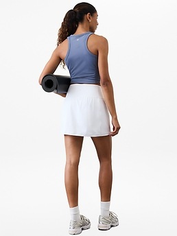 Salutation Stash High Rise 14.5" Skort - White - image 2