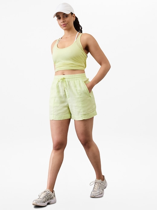 Image number 5 showing, Retreat Linen Mid Rise Short