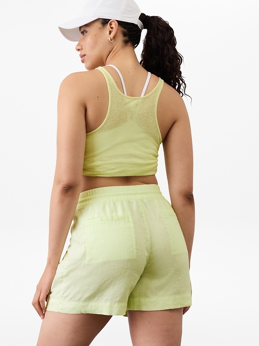 Image number 6 showing, Retreat Linen Mid Rise Short