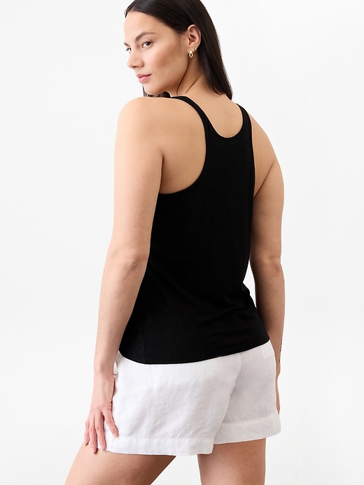 Image number 6 showing, Getaway Linen Blend Tank