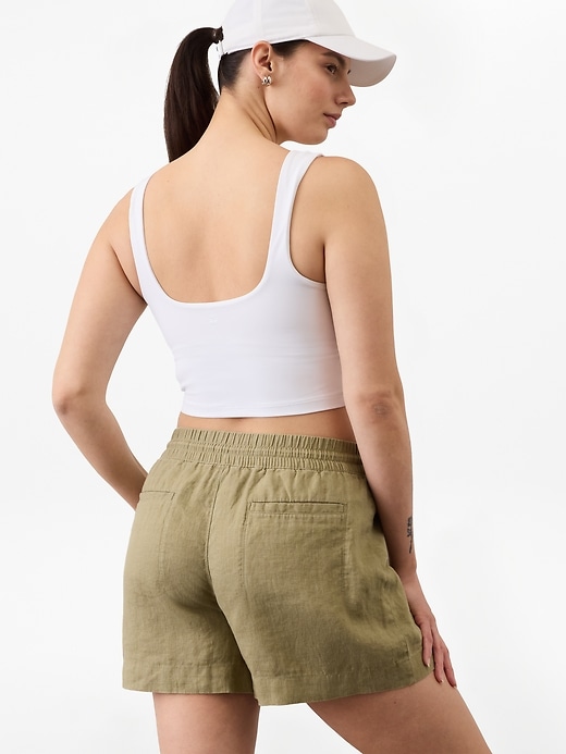 Image number 2 showing, Retreat Linen Mid Rise Short