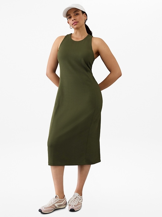 Image number 5 showing, Seasoft Rib Midi Tank Dress