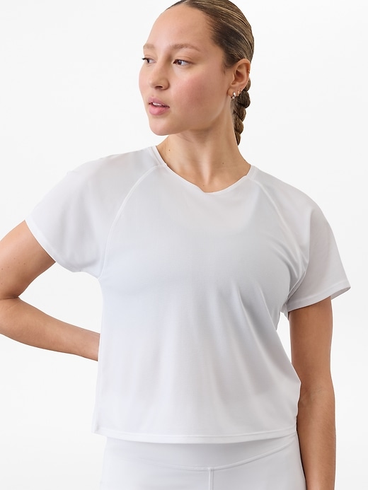 Image number 1 showing, Grid Knit Tee