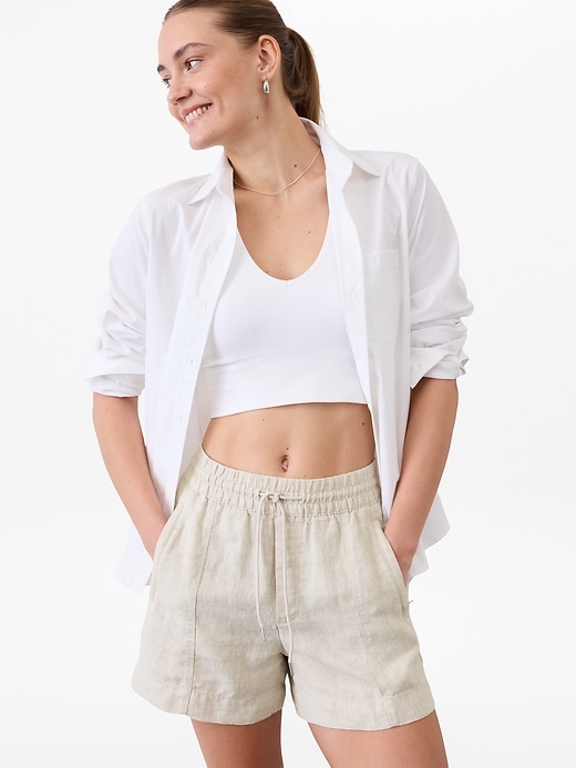 Image number 2 showing, Retreat Linen Mid Rise Short