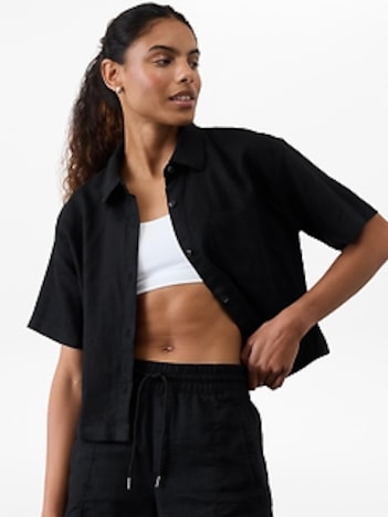 Retreat Linen Short Sleeve Shirt