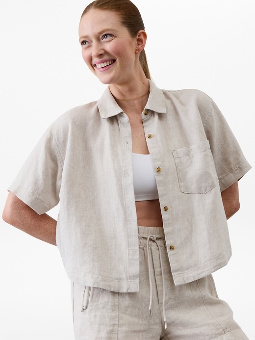 Image number 2 showing, Retreat Linen Short Sleeve Shirt