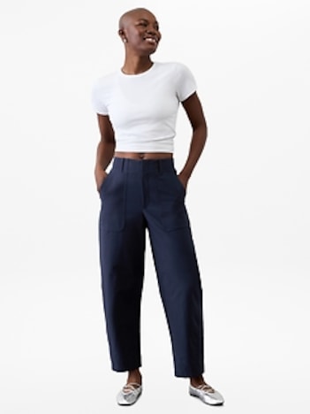 Skyline High Rise Barrel Leg Pant