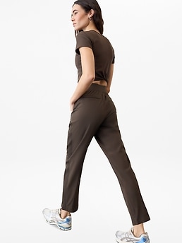 Brooklyn Mid Rise Ankle Pant - Brown - image 3