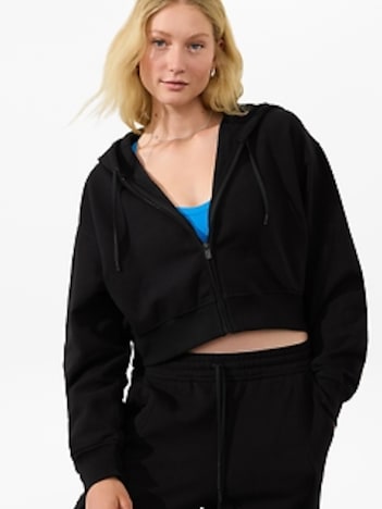 Forever Fleece Crop Full Zip
