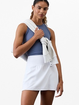 Salutation Stash High Rise 14.5" Skort - White - image 3