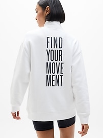 View large product image 2 of 3. Power of She Forever Fleece 1/4 Zip Sweatshirt