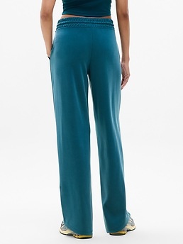 Seasoft Mid Rise Straight Pant - Blue - image 3