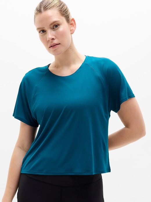 Image number 1 showing, Grid Knit Tee