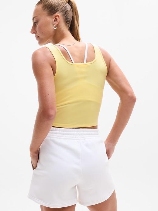 Image number 2 showing, Signature Rib Square Neck Crop Tank