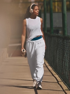 Terry Mid Rise Cargo Jogger