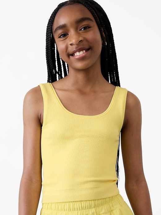Image number 3 showing, Athleta Girl Rise Above Rib Crop Tank