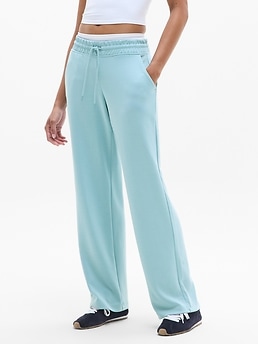 Seasoft Mid Rise Straight Pant - Blue - image 2