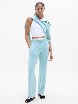 Seasoft Mid Rise Straight Pant - Blue - image 3