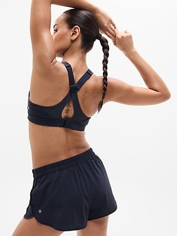 Athleta Speed Run High Support Sports Bra - Blue (Navy)