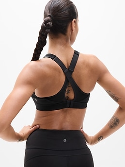 Speed Run High Support Sports Bra - Black - image 2