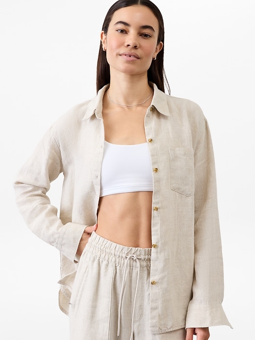 Image number 5 showing, Retreat Linen Top