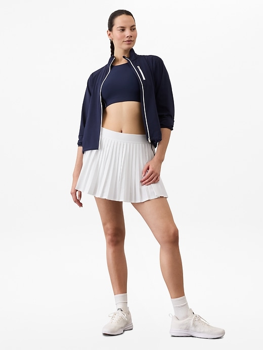 Image number 3 showing, Match Point High Rise Pleated Lasercut 13 1/2" Skort