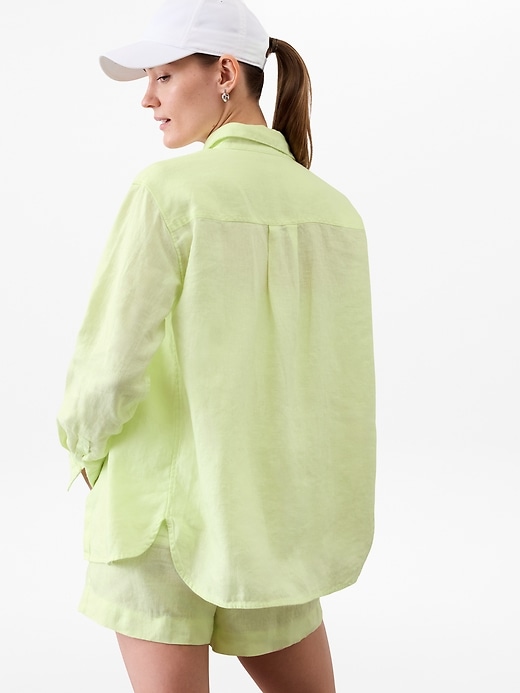 Image number 4 showing, Retreat Linen Top