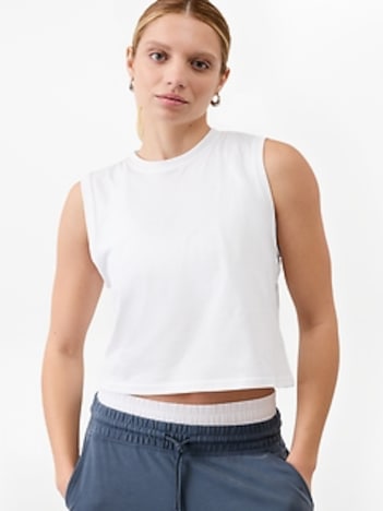 True Cotton Crop Tank